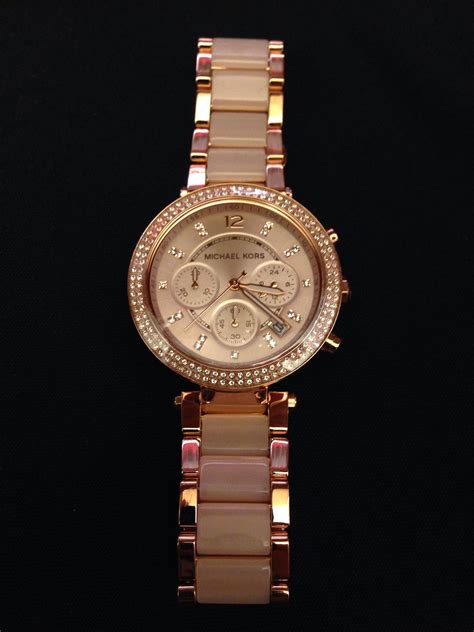 michael kors ritz bling watch|Michael Kors rose gold watch.